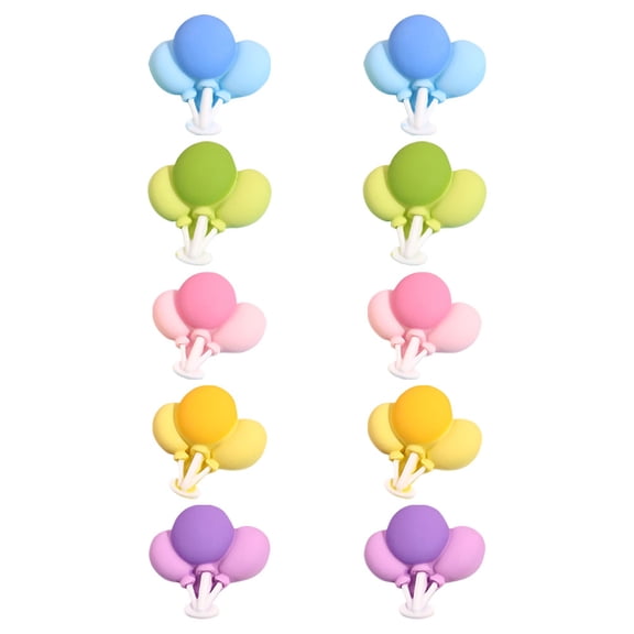 SEWOART 10Pcs Resin Cloud Charms Assorted Color Flatback Cabochons for DIY Jewelry Accessories