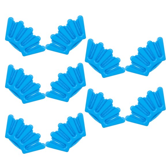SEWOART 10Pcs Handheld Blue Hair Braider Tool Sponge Bun Maker for Beginner Friendly Hairstyles