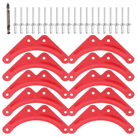 SEWOART 10-Pack Ladder Gutter Clamps for Construction Support and Secure Fixing Hardware