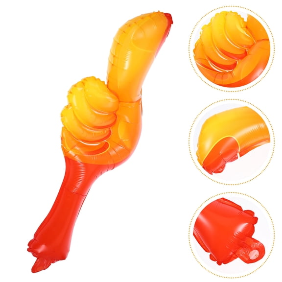 SEWOART 10Pcs Orange Thumbs Up Inflatable Balloons for Party and Birthday Decorations