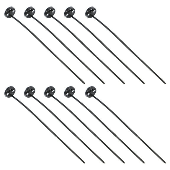 SEWOART 10Pcs No Sew Jean Buttons Non-Sewing Fasteners Black Plastic Reusable