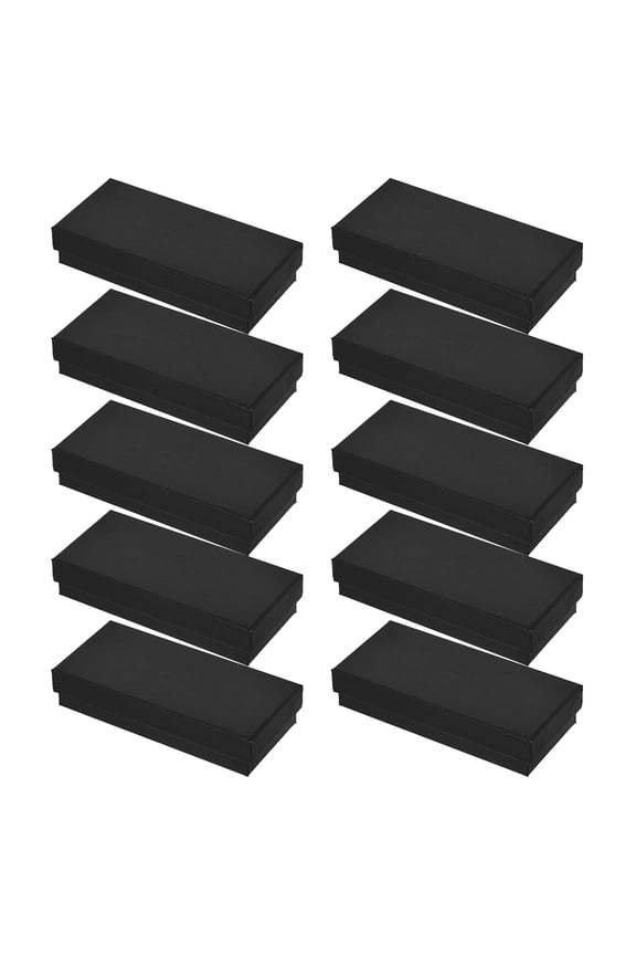 Stylish Black Watch Display Case, Versatile for Small Jewelry, 10Pcs