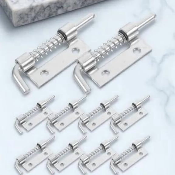 SEWOART Spring Latch Galvanized Iron Anti-Rust Flat Plate Design for Home 10Pcs