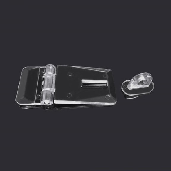 SEWOART 12 Sets Transparent Decorative Hasp Latch Buckles for Jewelry Boxes and Small Cabinet Accessories