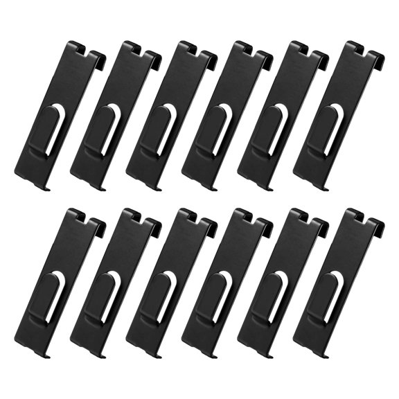 SEWOART 12Pcs Black Utility Grid Wall Hooks for Home Multipurpose Grid Panel Organizer