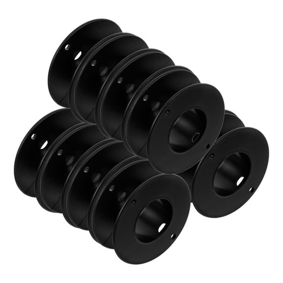 SEWOART Professional Empty Spools Compact Black Plastic for Home Sewing Supplies
