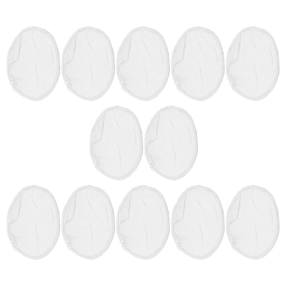 SEWOART 12Pcs White Nylon Steamer Mats Nonstick Reusable Round Liner for Home Cooking