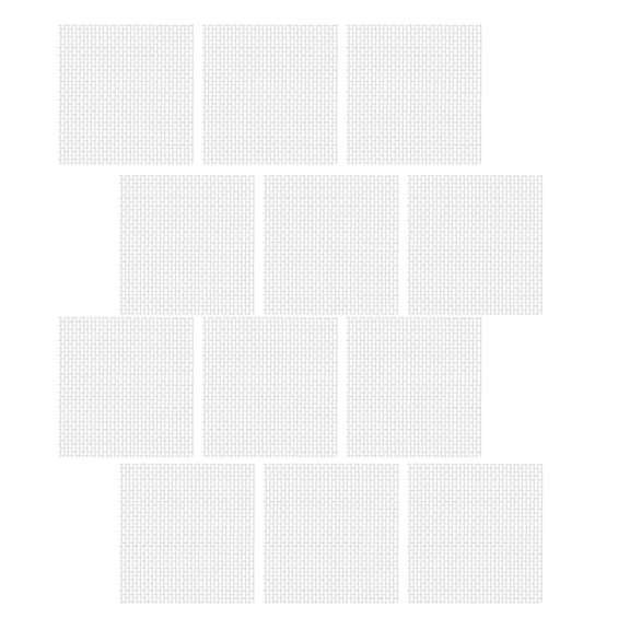 SEWOART 12Pcs Multi Function Stainless Steel Aquarium Mesh Pads Wear Resistant Moss Nets for Aquatic Plants