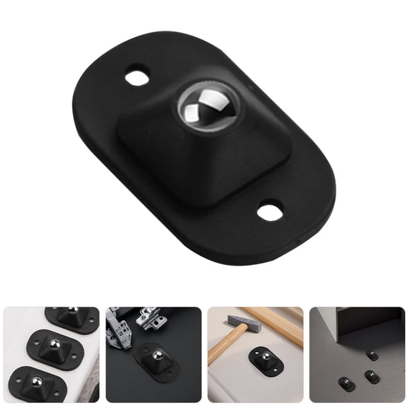 SEWOART 12Pcs Replacement Wheels for Drawers Self Adhesive 360 Degree Swivel Caster Black