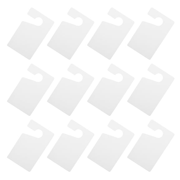 SEWOART 15Pcs Durable White Parking Pass Hang Tags for Vehicles with Blank Writable Permit Design