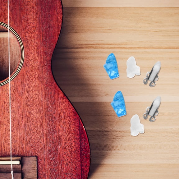 SEWOART Thumb Picks Sewoart Assorted Color Ultra Thin Lightweight for Guitar