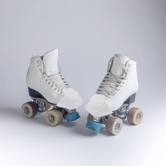 SEWOART 1Pair White PU Skate Toe for Roller Skates and Ice Skates with Easy Installation