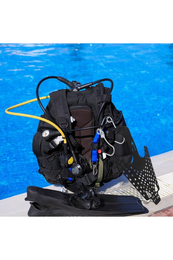 1Pair Effortless Operation Diving Fin Shoe Shaper Tool with Black Plastic Material