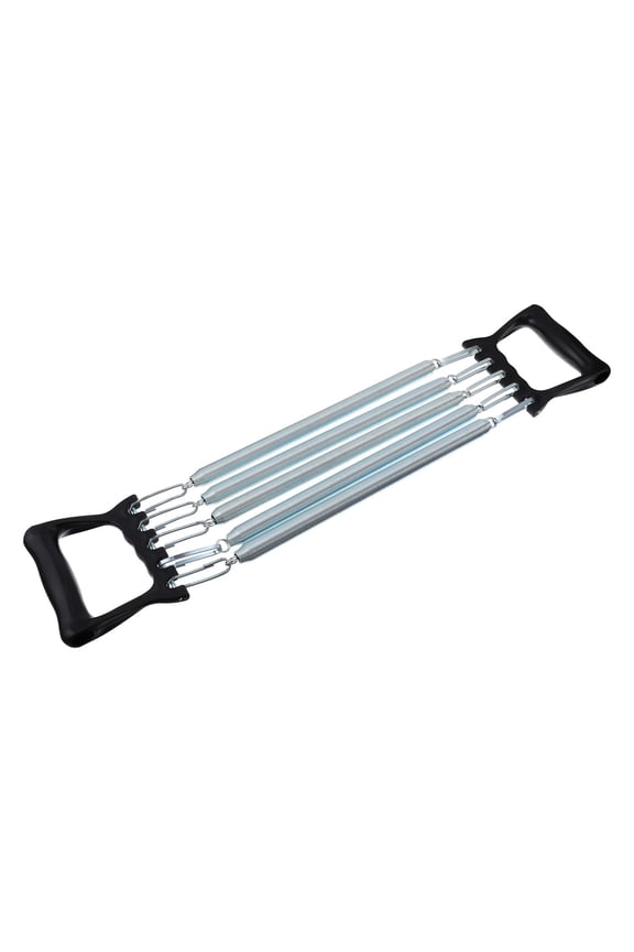 Chest Expander Arm Exercise Equipment Spring Steel Black 1Set For Muscle Training And Home Use