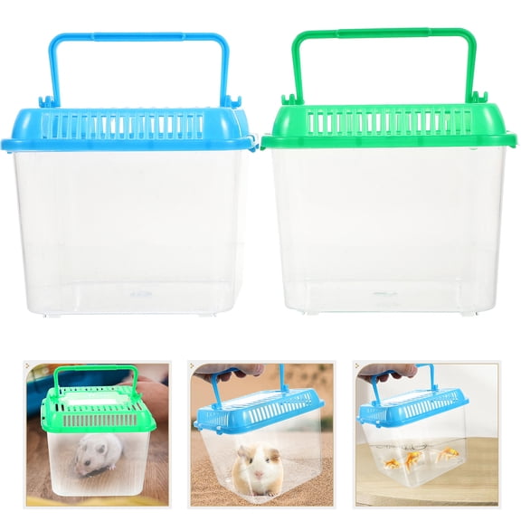 SEWOART 1Pc Transparent Reptile Breeding Box with Fresh Air Flow Design for Pet Growth