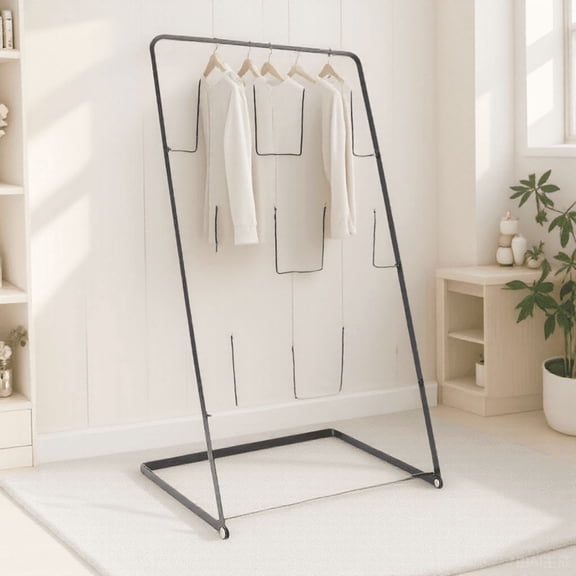 SEWOART Black Slippers Storage Rack 1Pc Multi-Layer Space-Saving Organizer for Household Shoe Storage