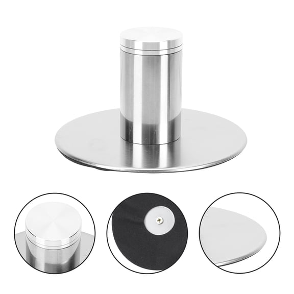 SEWOART 1Pc Metal Bearing Turntable Base Bearing Plated Silver Stainless Steel for Bakery Use