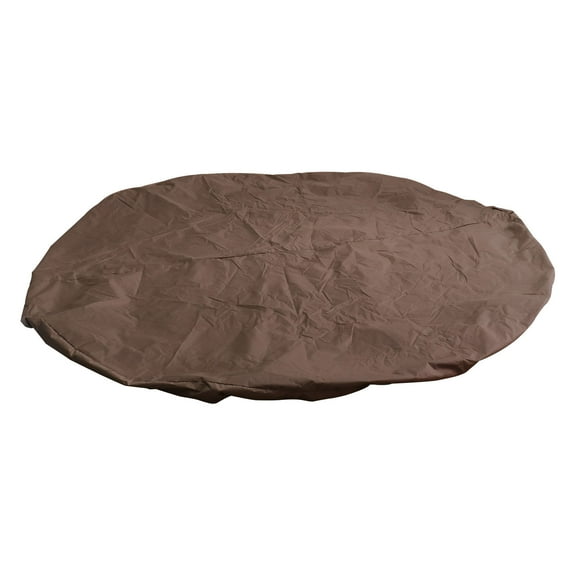 SEWOART Round Hot Tub Cover Weatherproof 190T Taffeta Outdoor Use Coffee