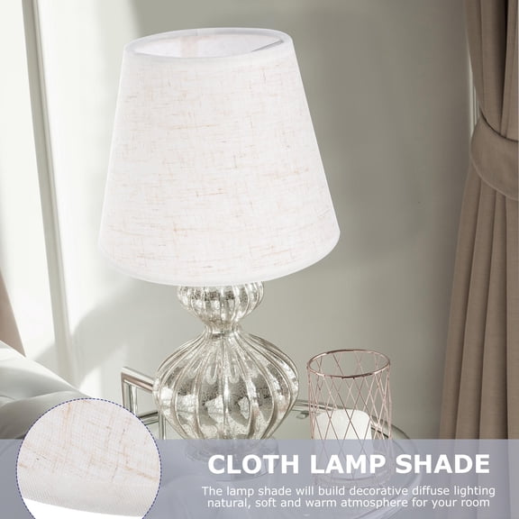 SEWOART 1Pc White Cloth Lampshade for Protective Cover and Elegant Atmosphere