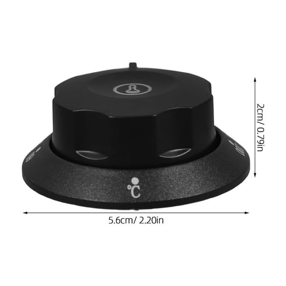 SEWOART Universal Black Plastic Control Knob for Oven Stove Gas Burner with Rotating Switch