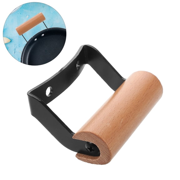 SEWOART Universal Wooden Pot Handle with Double Hole, Replacement Handle for Cookware, 1 Set