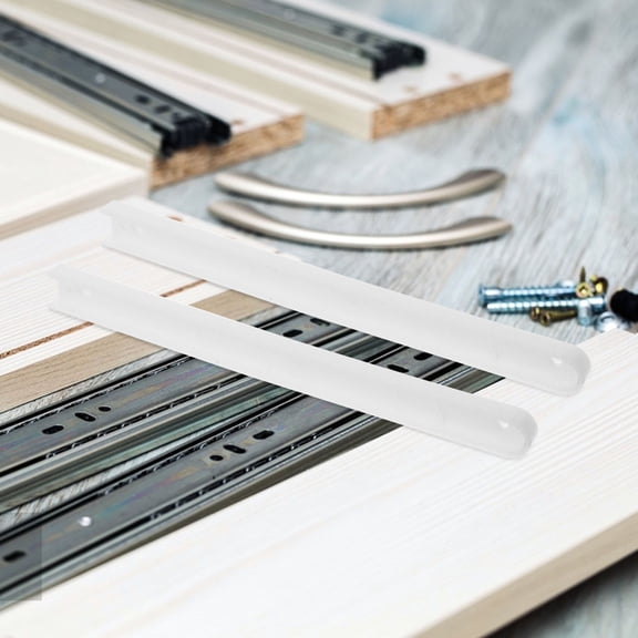 SEWOART 1Set White Bottom Mount Drawer Slides Durable Quiet Soft Close Drawer Hardware for Kitchen Cabinet Furniture
