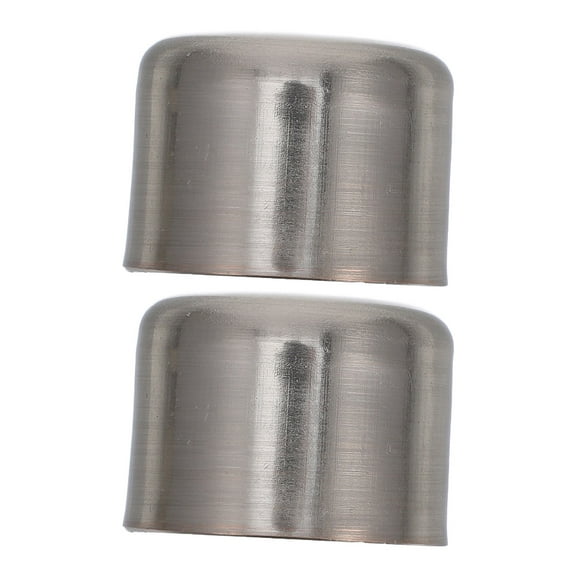 SEWOART 2Pcs Curtain Rod Decorative Heads Silver Finish Finials for Easy Installation on 28mm Rods