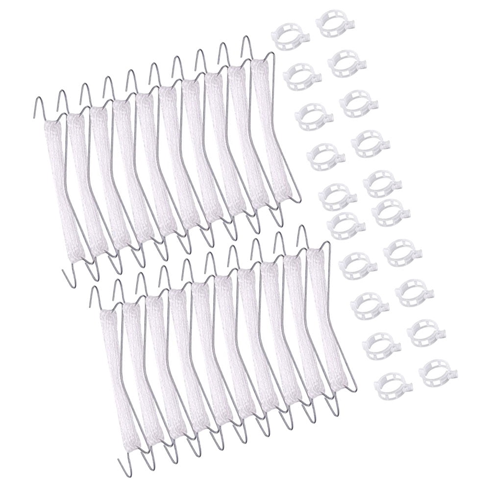 SEWOART 2Sets White Weather Resistant Trellis Hooks for Tomato Plant Support and Vertical Garden Greenhouse Use