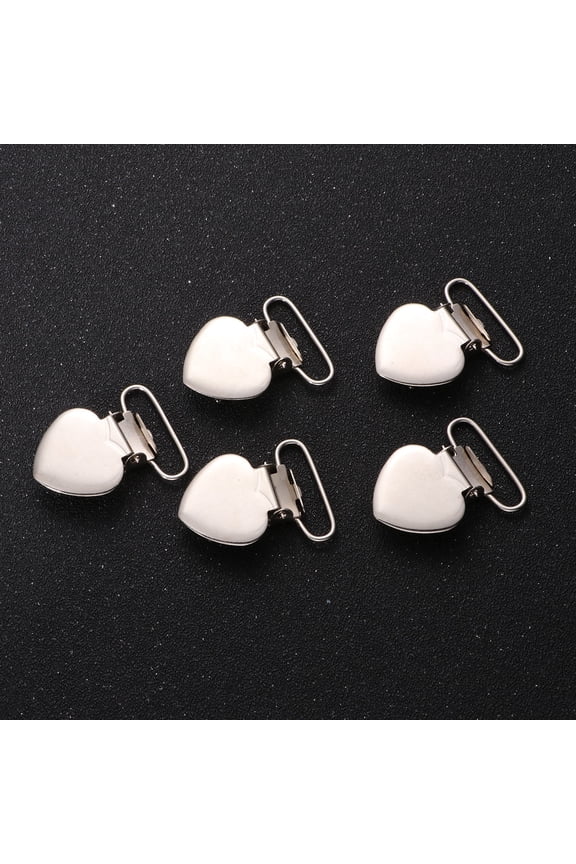 20Pcs Silver Suspender Clips Made of Premium Iron for Clothes Hat Mitten and Ribbon Crafts