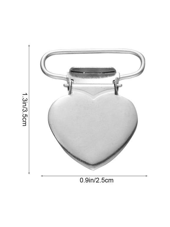 20-Pack Suspender Clips Iron Material for Clothes, Hats, Mittens, Ribbons and Craft Projects