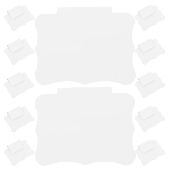 SEWOART 20Pcs Multi Functional PVC Price Label Tags Clip on for Exhibitions Restaurants Business