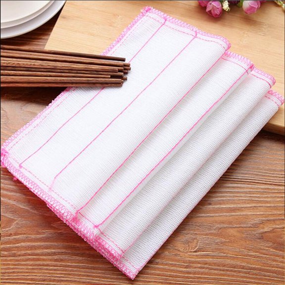 SEWOART 20Pcs Pink Kitchen Dishcloths with Durable Superfine Fiber for Thorough Washing