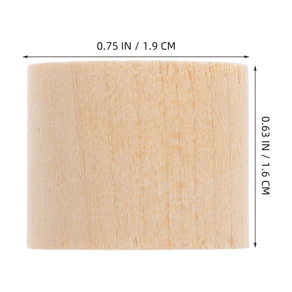 SEWOART Small Birch Wood Craft Blocks, Unfinished Wooden Pieces for Projects and Crafting