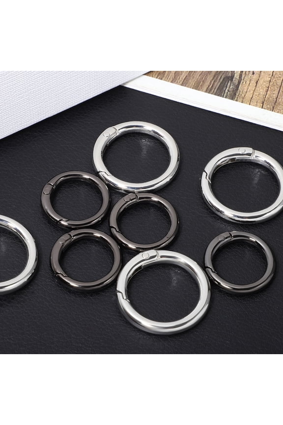 20-Pack Mini Carabiner Clips in Assorted Colors, Zinc Alloy Keychain Hooks for Crafts, Outdoor Gear, and Projects