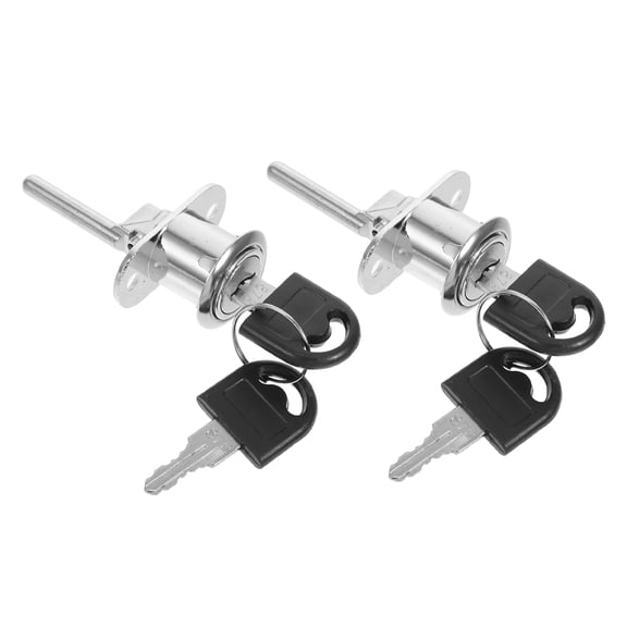 SEWOART 2-Pack Concealed Cabinet Locks for Office Furniture, Easy to Install Triple-Lock Security Solution