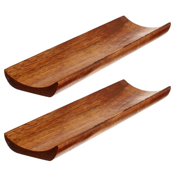 SEWOART 2-Piece Multi-Function Sushi Plate Set with Premium Wooden Design for Home and Restaurant Use