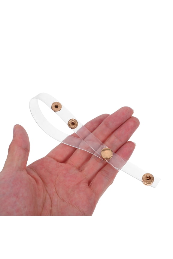 2Pairs Invisible Shoe Straps for Heels Adjustable Snap Button Anti Drop