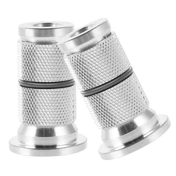 SEWOART 2Pcs Aluminum Alloy Bike Fork Bolt Compression Plug for Front Fork Expander Stem Cap Plated Silver