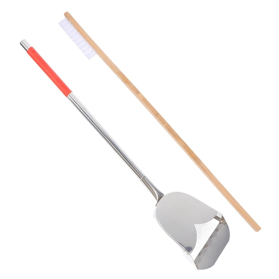 SEWOART 2pcs Tool For Bird Cage Cleaning Debris Removal Set For Pet Owners Stainless Steel