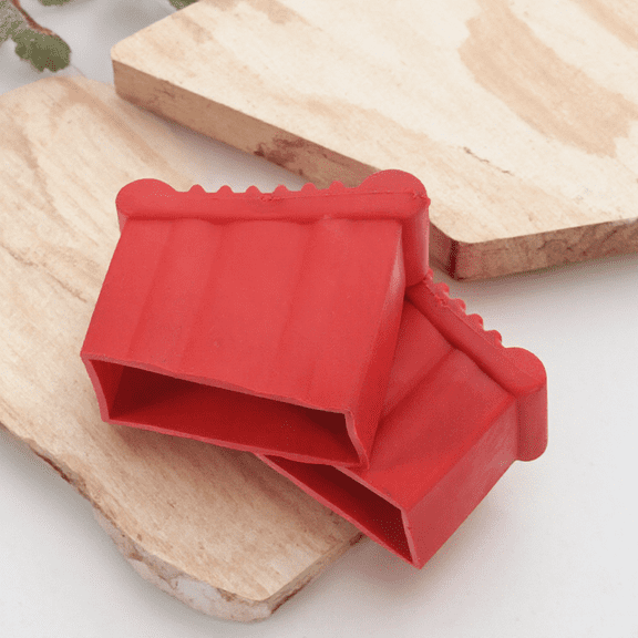 SEWOART Red Ladder Feet Covers Nonslip Rubber Easy Install for Ladders 2Pcs