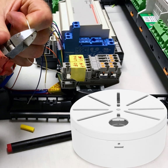 SEWOART 2Pcs Outdoor Electrical Box Weatherproof White Heavy Plastic Cable Storage Box