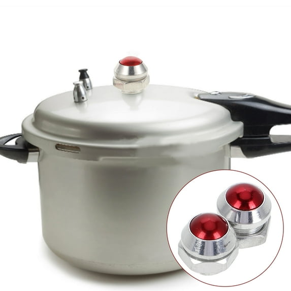 SEWOART Pressure Cooker Safety Valve Red Stainless Steel Explosion-Proof Design 2Pcs