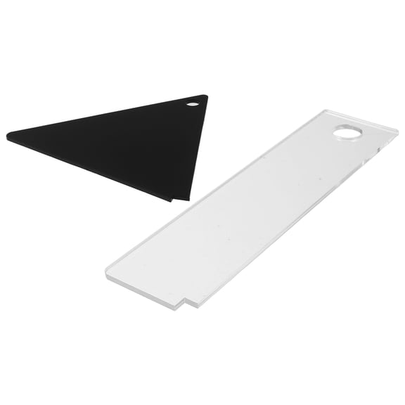 SEWOART 2-Pack Acrylic Ski Wax Scrapers Portable Snowboard Maintenance Tools for Home and Outdoor Use