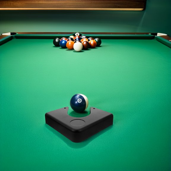 SEWOART 2Pcs Snooker Table Corner Guards Black Plastic Plates Easy Install Billiard Table Protectors