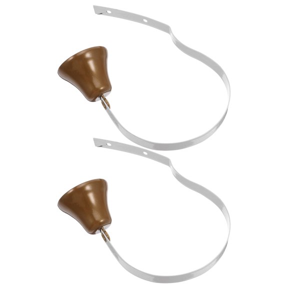 SEWOART 2Pcs Vintage Style Cast Metal Dog Doorbell with White Finish for Puppy Potty Training and Home Use