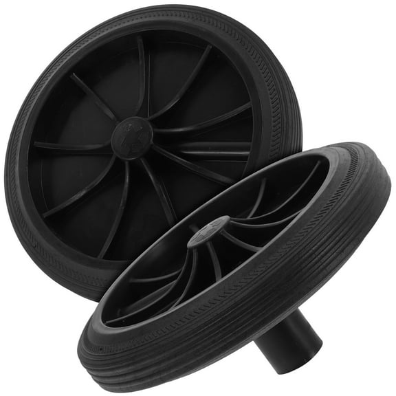 SEWOART 2Pcs Replacement Wheels For Garbage Can Rubber Wear Resistant For Buildings