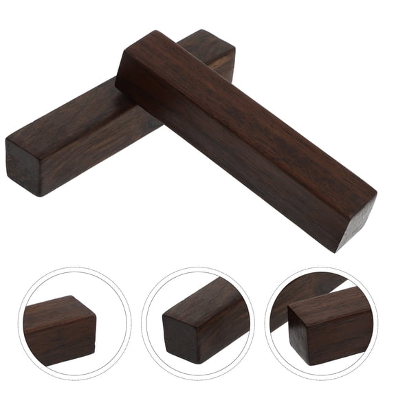 SEWOART Dark Red Wood Paperweight for Office, Lightweight Portable, Modern Design 2Pcs