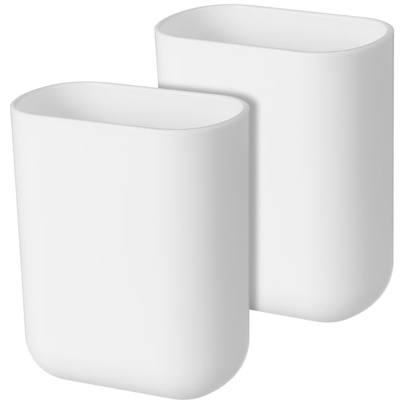 SEWOART 2Pcs Shower Toothbrush Holder White Wall Mount with Dry Drain Design