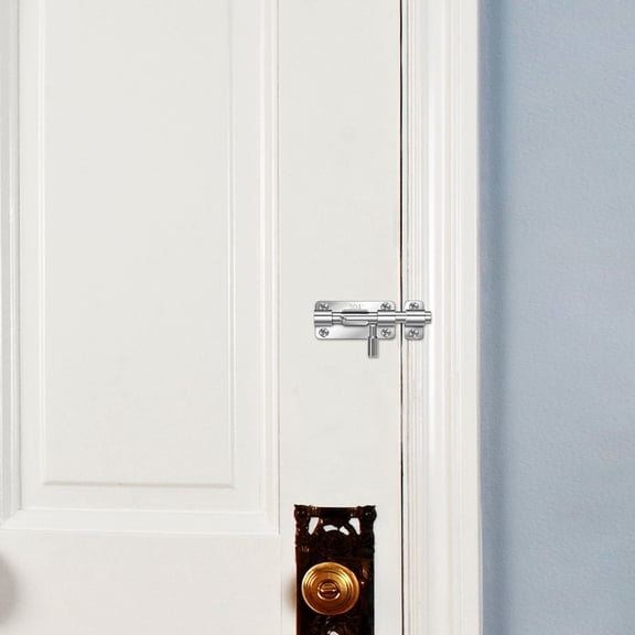 SEWOART 2pcs Slide Lock Stainless Steel Bathroom Stall Hardware For Homeowners