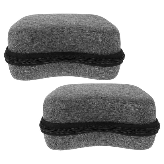 SEWOART 2pcs Game Controller Protection Case Carrying Bag Grey Lint For Gamepad Safety